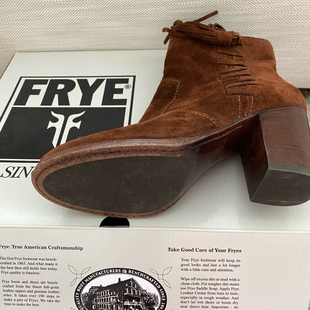 Suede Frye Boots with Tassel size 6 - Picture 3 of 6